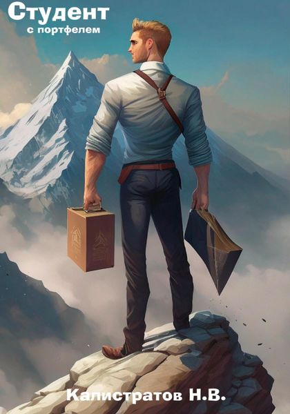 Обложка книги  «Студент с портфелем»