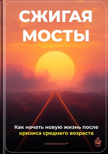 Обложка книги  «Сжигая мосты: Как начать новую жизнь после кризиса среднего возраста»