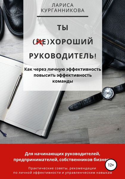 Обложка книги  «Ты (не)хороший руководитель. Как через личную эффективность повысить эффективность команды»