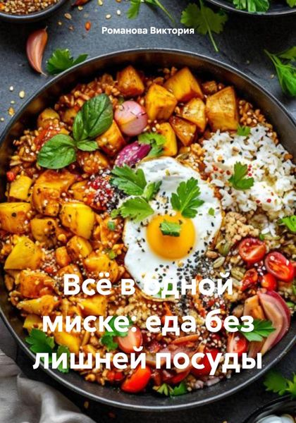 Обложка книги  «Всё в одной миске: еда без лишней посуды»