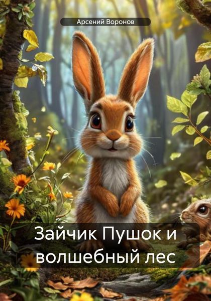 Обложка книги  «Зайчик Пушок и волшебный лес»