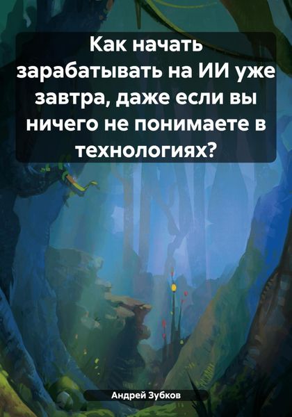 Обложка книги  «Как начать зарабатывать на ИИ уже завтра, даже если вы ничего не понимаете в технологиях?»
