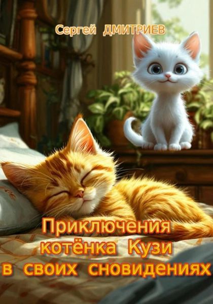 Обложка книги  «Приключения котёнка Кузи В своих сновидениях»