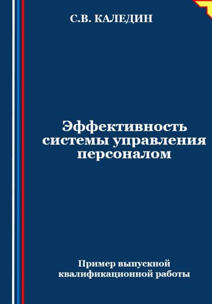 Обложка книги  «Эффективность системы управления персоналом»