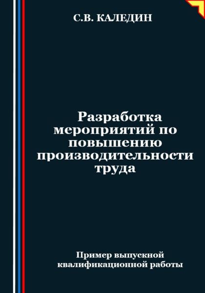 Обложка книги  «Разработка мероприятий по повышению производительности труда»