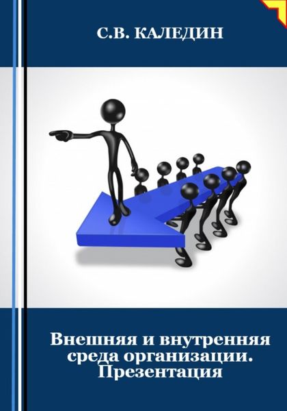 Обложка книги  «Внешняя и внутренняя среда организации. Презентация»