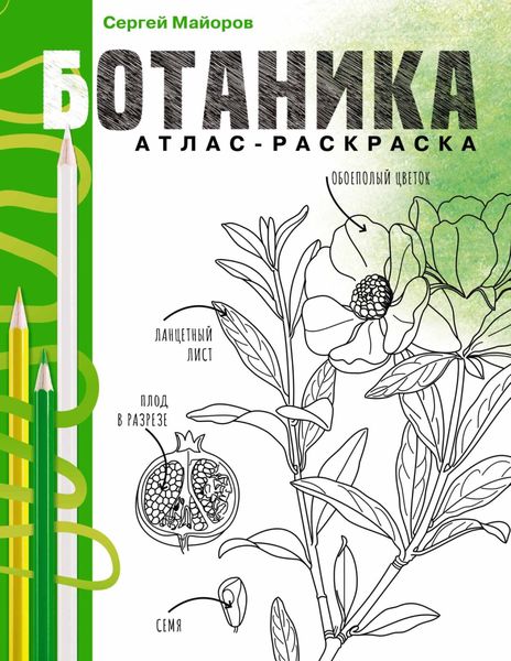 Обложка книги «Ботаника. Атлас-раскраска»