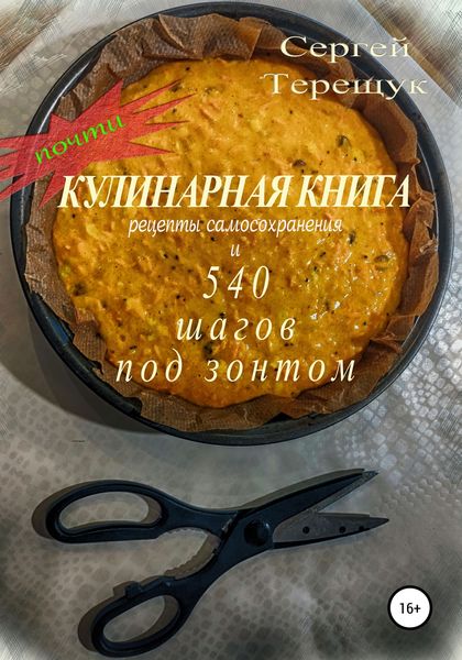 Обложка книги  «Почти кулинарная книга с рецептами самосохранения и 540 шагов под зонтом»