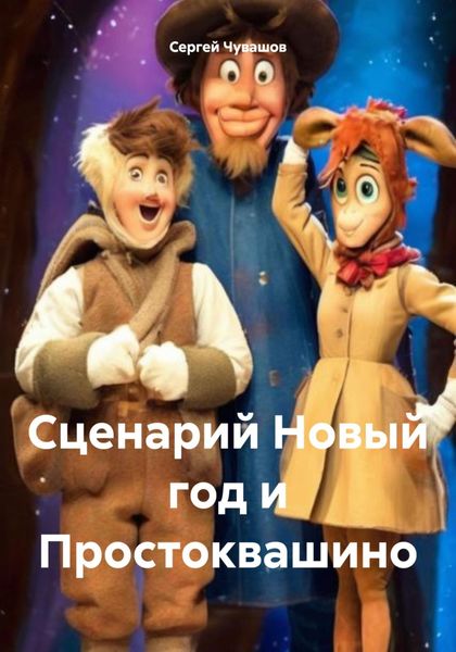 Обложка книги «Сценарий Новый год и Простоквашино»