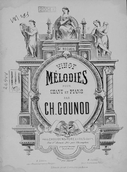Обложка книги  «Melodies pour chant et piano par Ch. Gounod»