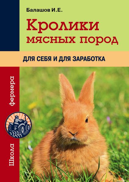 Обложка книги  «Кролики мясных пород для себя и для заработка»