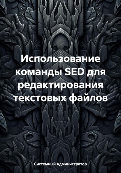 Обложка книги «Использование команды SED для редактирования текстовых файлов»