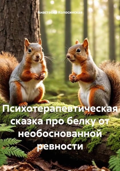 Обложка книги  «Психотерапевтическая сказка про белку от необоснованной ревности»