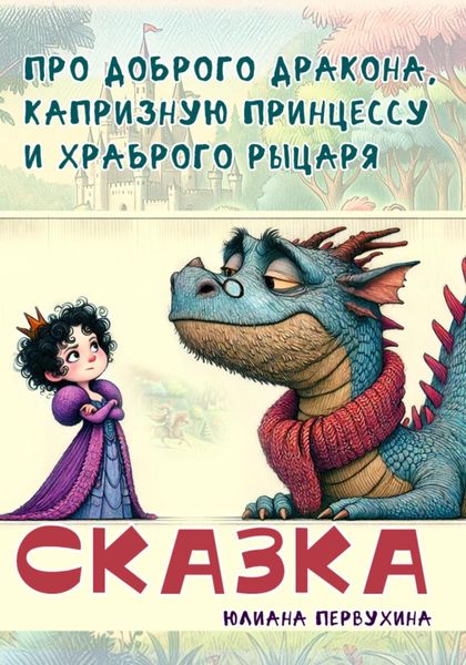 Обложка книги  «Сказка про доброго Дракона, капризную принцессу и храброго рыцаря»
