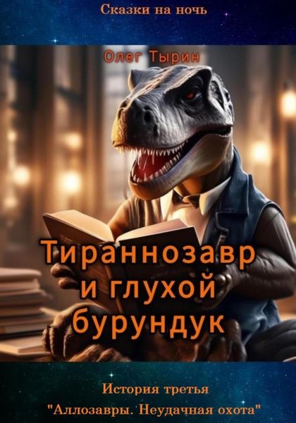Обложка книги  «Тираннозавр и глухой бурундук. История третья. «Аллозавры. Неудачная охота»»