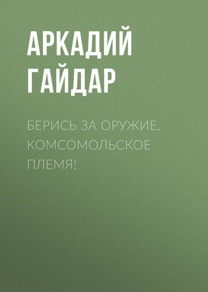 Обложка книги  «Берись за оружие, комсомольское племя!»