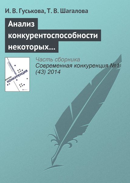 Обложка книги  «Анализ конкурентоспособности некоторых отраслей экономики России в условиях ВТО»