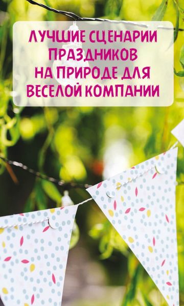Обложка книги  «Лучшие сценарии праздников на природе для веселой компании»