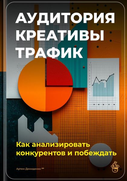 Обложка книги  «Аудитория, креативы, трафик: Как анализировать конкурентов и побеждать»