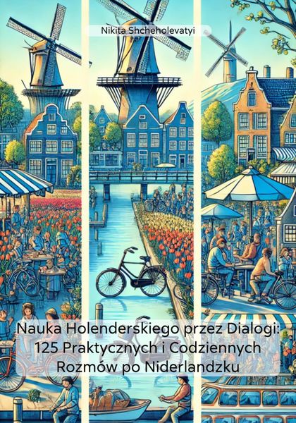 Обложка книги  «Nauka Holenderskiego przez Dialogi: 125 Praktycznych i Codziennych Rozmów po Niderlandzku»