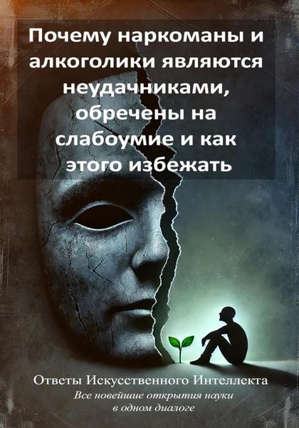 Обложка книги  «Почему наркоманы и алкоголики являются неудачниками, обречены на слабоумие и как этого избежать»