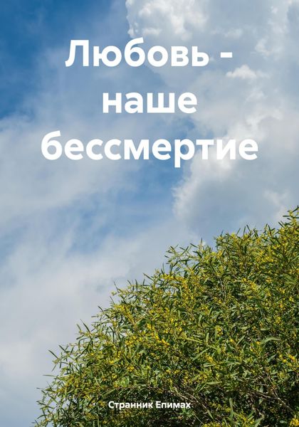 Обложка книги  «Любовь – наше бессмертие»