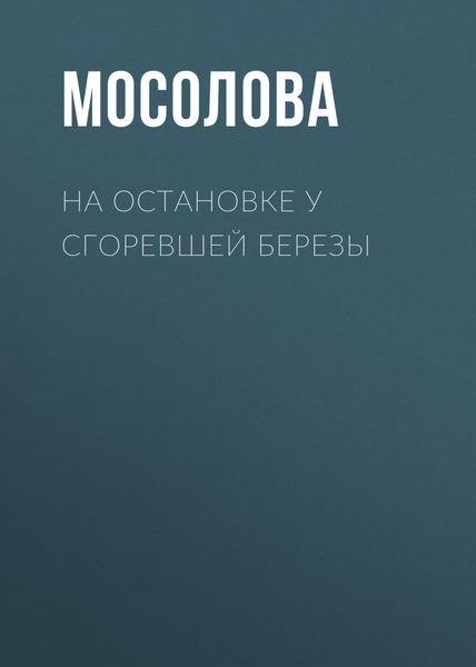 Обложка книги «На остановке у сгоревшей березы»
