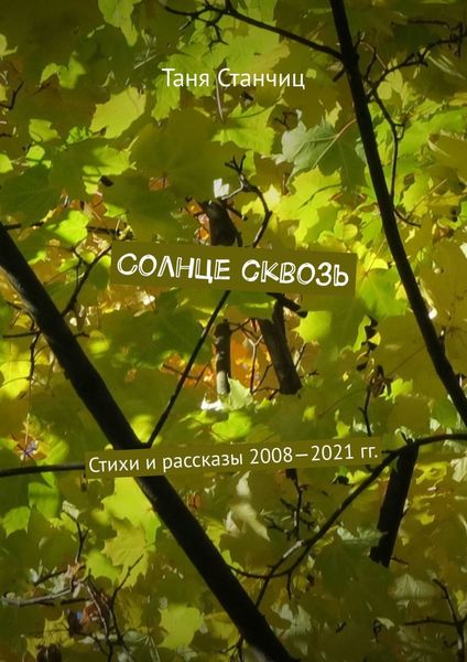 Обложка книги  «Солнце сквозь. Стихи и рассказы 2008—2021 гг.»