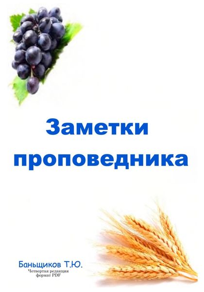 Обложка книги  «Заметки проповедника»