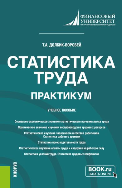 Обложка книги  «Статистика труда. Практикум. (Бакалавриат). Учебное пособие.»