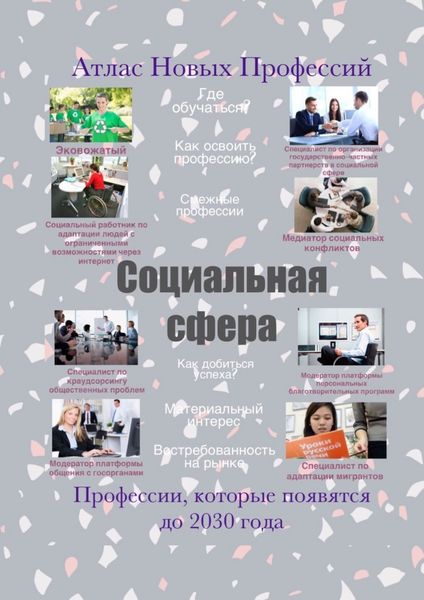 Обложка книги  «Атлас Новых Профессий. Социальная сфера»