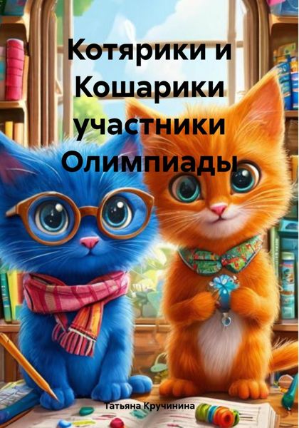 Обложка книги  «Котярики и Кошарики участники Олимпиады»