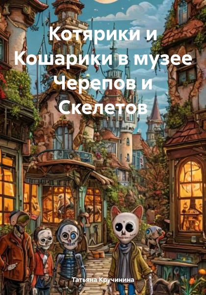 Обложка книги  «Котярики и Кошарики в музее Черепов и Скелетов»