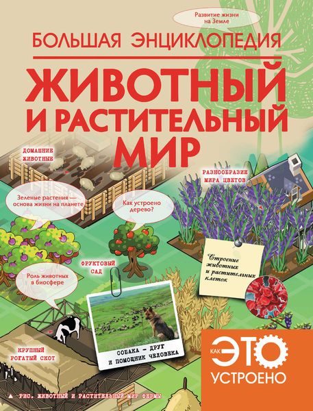 Обложка книги  «Большая энциклопедия. Животный и растительный мир»