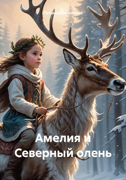 Обложка книги  «Амелия и Северный олень»