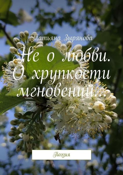 Обложка книги  «Не о любви. О хрупкости мгновений… Поэзия»