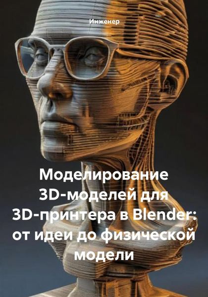 Обложка книги  «Моделирование 3D-моделей для 3D-принтера в Blender: от идеи до физической модели»