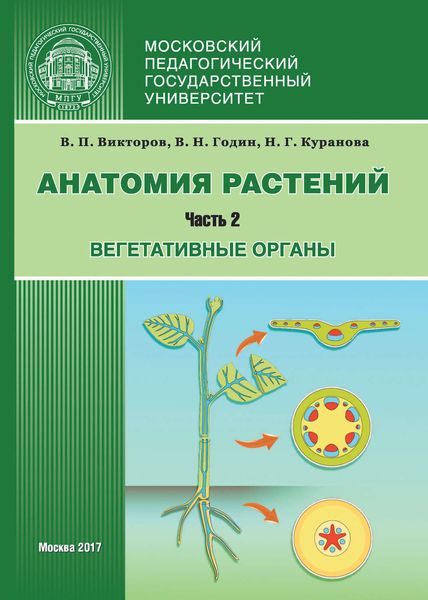 Обложка книги  «Анатомия растений. Часть 2. Вегетативные органы»