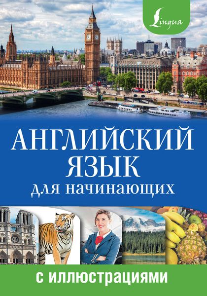 Обложка книги  «Английский язык для начинающих с иллюстрациями»