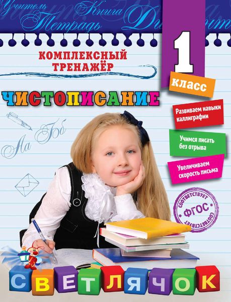 Обложка книги  «Чистописание. 1-й класс»