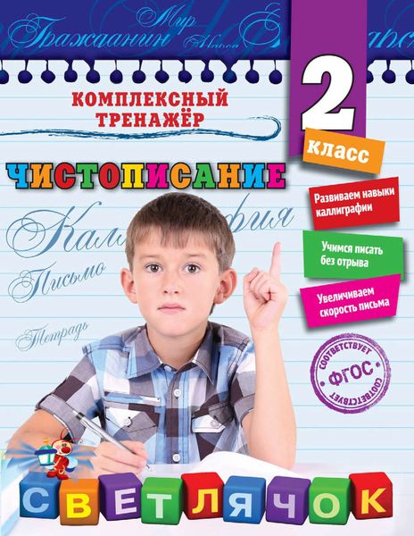 Обложка книги  «Чистописание. 2-й класс»