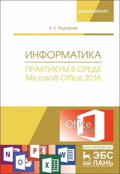 Обложка книги  «Информатика. Практикум в среде Microsoft Office 2016»