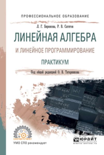 Обложка книги  «Линейная алгебра и линейное программирование. Практикум. Учебное пособие для СПО»