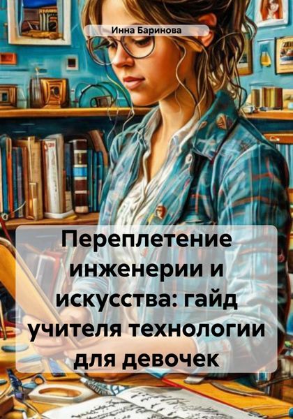 Обложка книги  «Переплетение инженерии и искусства: гайд учителя технологии для девочек»