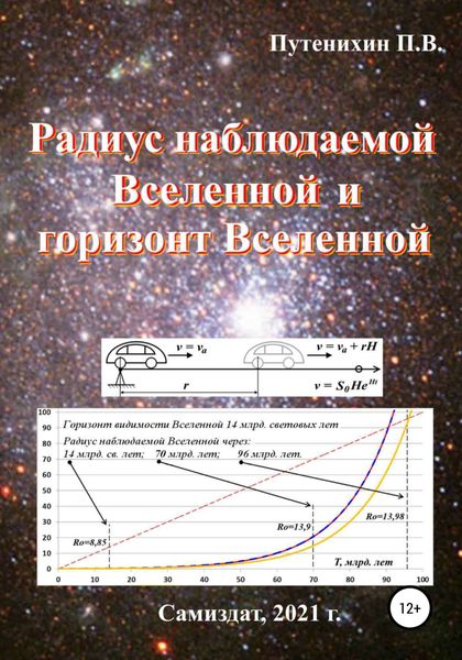 Обложка книги  «Радиус наблюдаемой Вселенной и горизонт Вселенной»