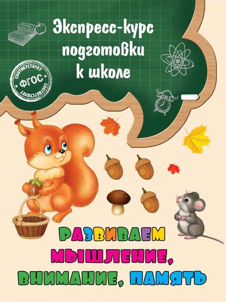 Обложка книги  «Развиваем мышление, внимание, память»