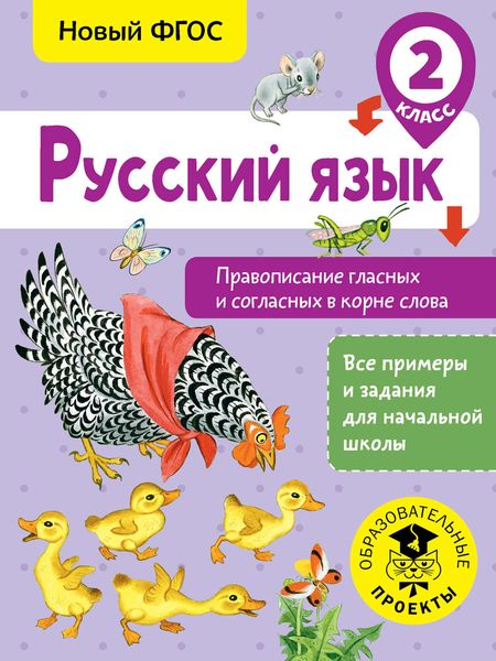 Обложка книги  «Русский язык. Правописание гласных и согласных в корне слова. 2 класс»