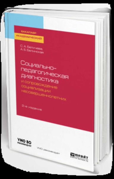 Обложка книги  «Социально-педагогическая диагностика и сопровождение социализации несовершеннолетних 2-е изд. Учебное пособие для академического бакалавриата»
