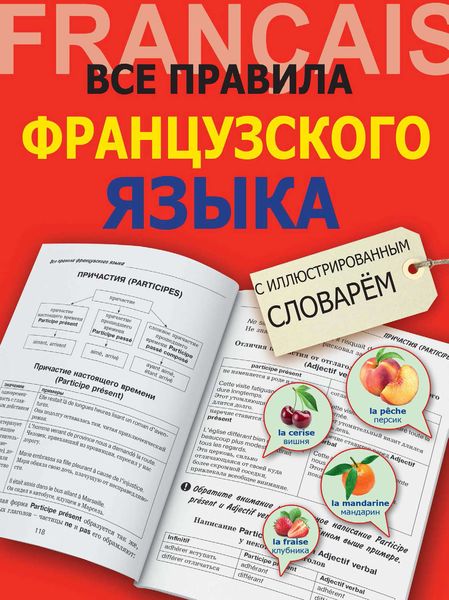 Обложка книги  «Все правила французского языка с иллюстрированным словарём»