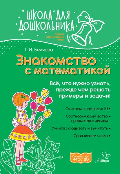 Обложка книги  «Знакомство с математикой. Всё, что нужно узнать, прежде чем решать примеры и задачи!»